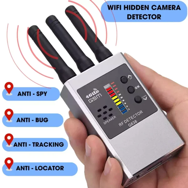 1 Hidden Camera Detector Wireless GPS Tracker Anti Spy Finder Bug Detection Devic