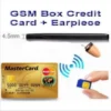 GSM Card Induction Receiver Transmitter Super Mini Hidden Wireless Spy Earpiece Set