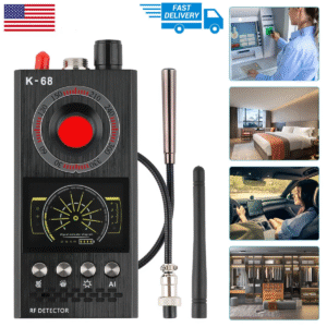 K68 Anti-Spy Scanner Detector RF Camera GSM Audio Bug Finder Signal Tracker