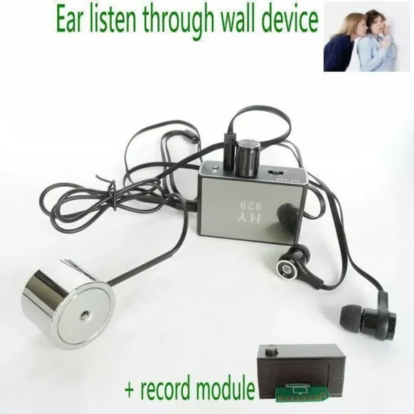 1 High strength Wall Sound Monitoring voice bug/ear listen device + Audio Recorder