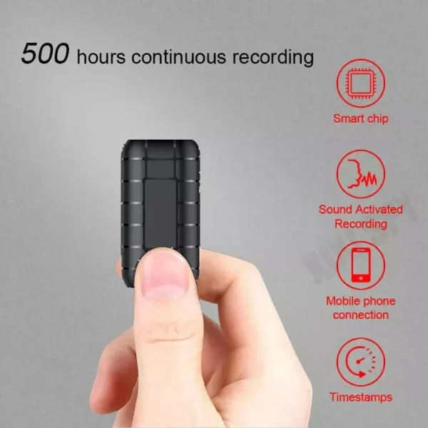 100 Hours Recording Mini Voice Activated Recorder Hidden Spy Listening Device 32GB