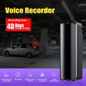 32GB Digital Voice Activated Recorder Mini Secret Spy Audio Recording Device