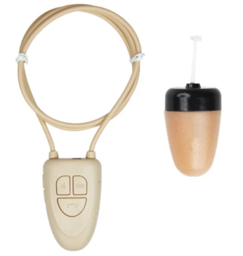 Hidden Bluetooth Neckloop+ Invisible Micro In-Wireless Spy Earphone Secret Call