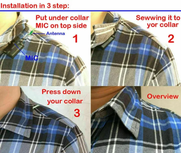 10 Bluetooth Module +Micro In-Ear Wireless Spy Earpiece Set Support Dual Way Talking