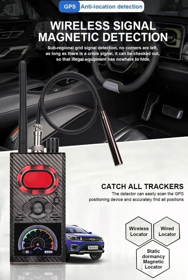 10 K99 Hidden Camera Detector Bug GPS Detector RF Signal Finder Safeguards NEW!!