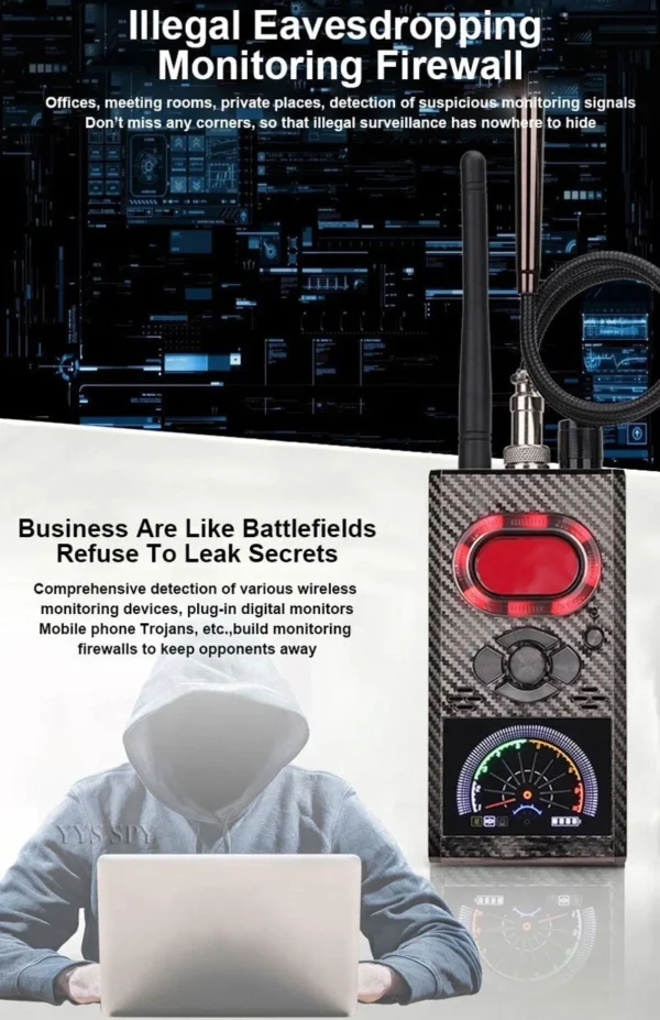 11 K99 Hidden Camera Detector Bug GPS Detector RF Signal Finder Safeguards NEW!!