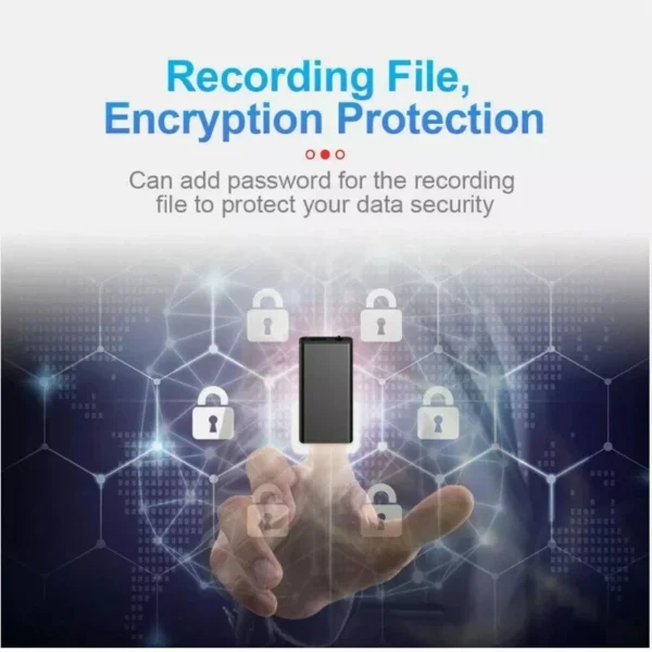 12 Audio Recorder Device | Secret Spy Voice Recorder | Mini Magnetic Recorder Black 16GB