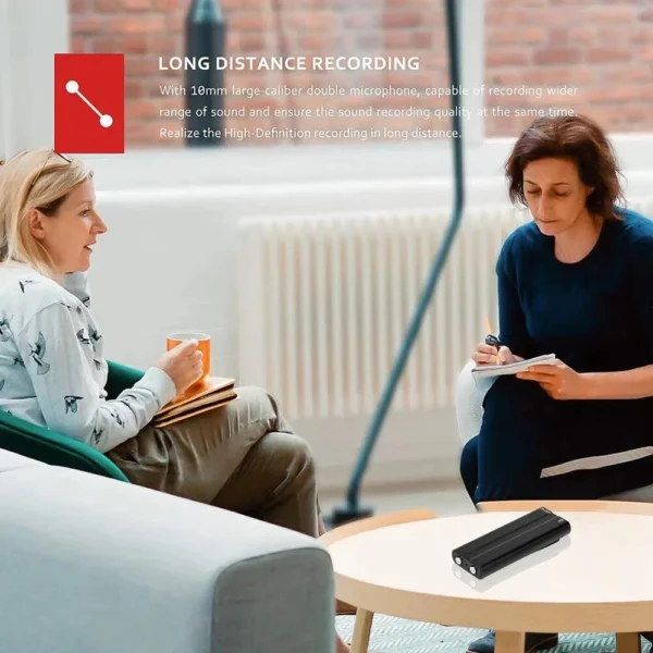 Ultra Thin Mini Digital Voice Recorder Super Sensitive Microphone MP3 Player 8GB