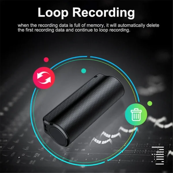 13 32GB Digital Voice Activated Recorder Mini Secret Spy Audio Recording Device