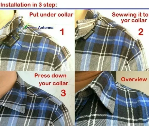 Full Set Walkie Talkie Wireless Spy Bug Receiver Transmitter With Micro In-ear Spy Earpiece