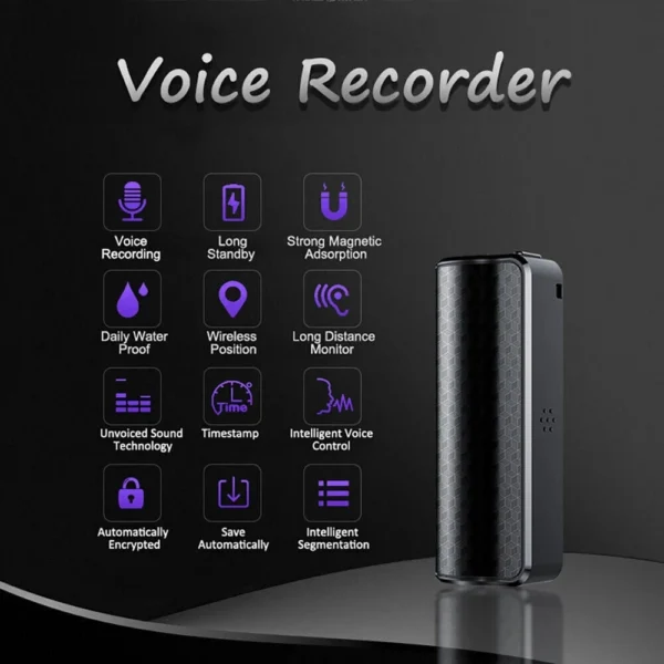 15 32GB Digital Voice Activated Recorder Mini Secret Spy Audio Recording Device