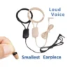 Inductive Neckloop + Wireless Hidden Secret Micro In-ear Spy Earpiece For Mobile Phone