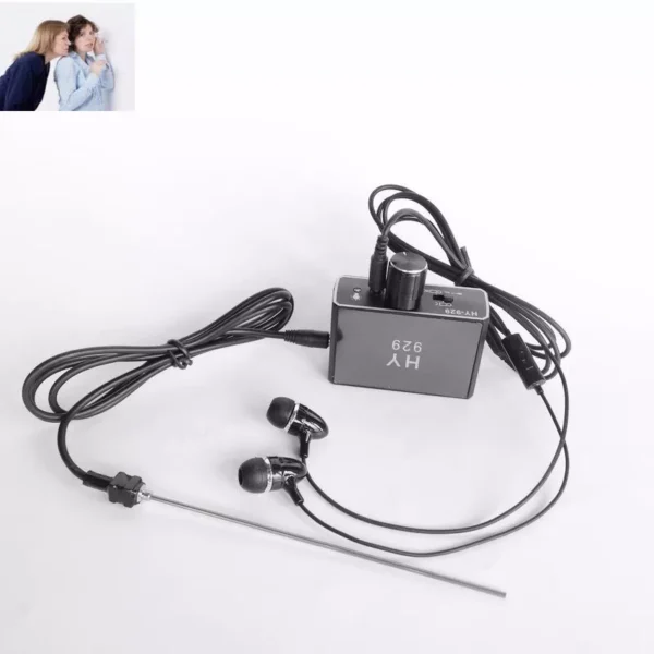 2 High strength Wall Sound Monitoring voice bug/ear listen device + Audio Recorder