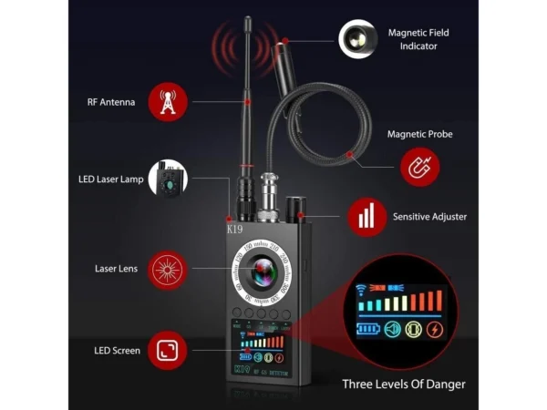 2 Anti Spy Hidden Camera Detector K19 Bug Detector Hidden Device Detector