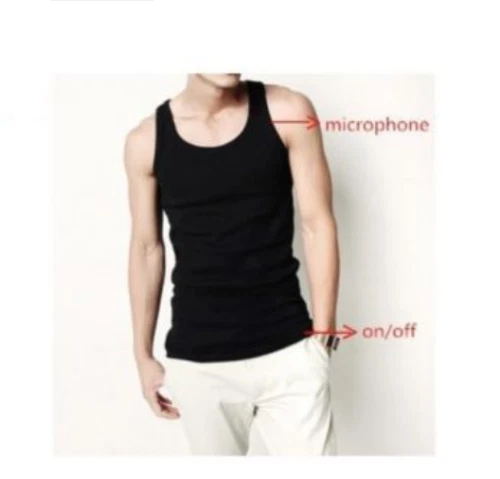 Hidden Bluetooth Inductive Vest Transmitter With Micro  Wireless Invisible In-Ear Spy Earpiece