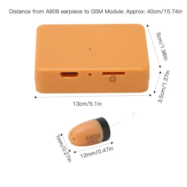 3 GSM Box + Wireless Micro In-ear Spy Earpiece,Electromagnetic Induction Automatic Connection