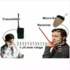 Full Set Walkie Talkie Wireless Spy Bug Receiver Transmitter With Micro In-ear Spy Earpiece