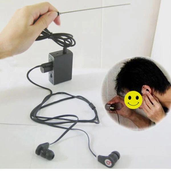 3 H929 High Sensitivity Wall Microphone Listen Through Voice Bug/Ear Listen Device
