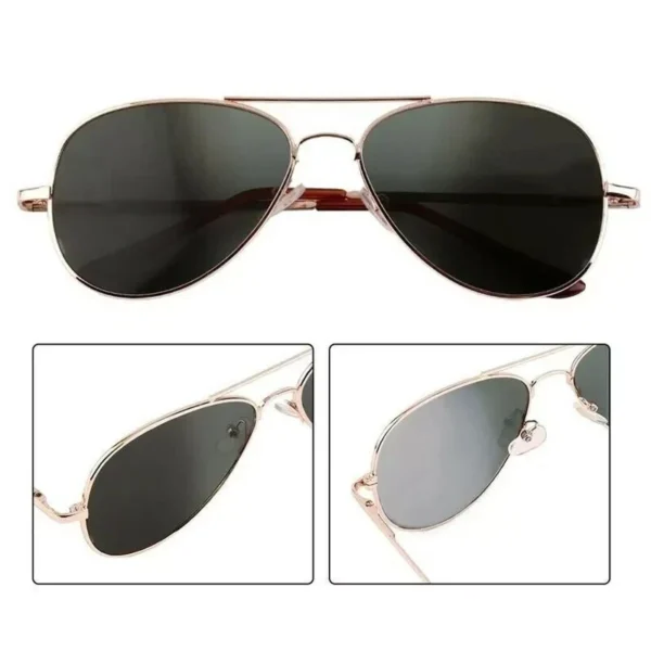 3 2Pcs Behind Vision Eyewear Sunglasses Anti-Spy Anti-Tracking Rear View Mirror Glasses