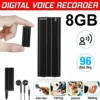 Ultra Thin Mini Digital Voice Recorder Super Sensitive Microphone MP3 Player 8GB