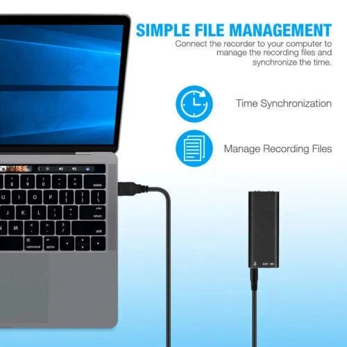 Mini Spy Audio Voice Recorder Listening Device 96 Hours 16GB Bug Recording NEW