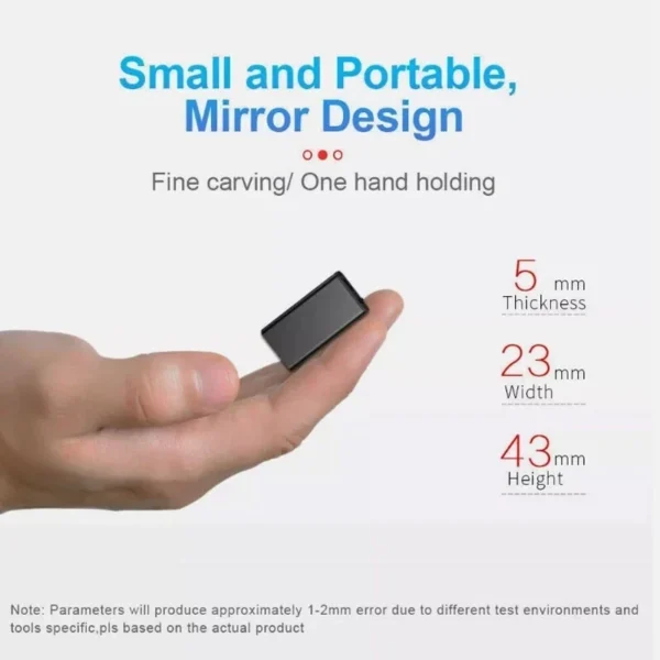 4 Audio Recorder Device | Secret Spy Voice Recorder | Mini Magnetic Recorder Black 16GB