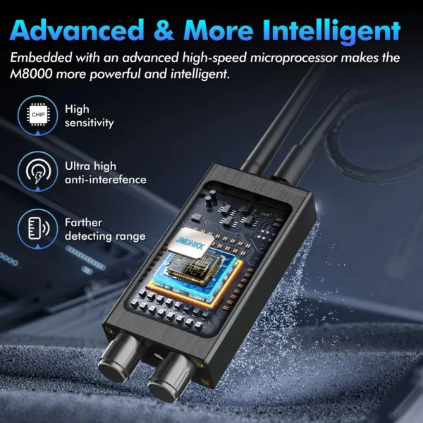 5 M8000 Bug Detector Hidden camera detector anti spy detector RF Detector