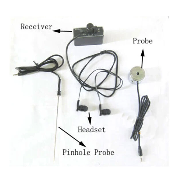 5 H929 High Sensitivity Wall Microphone Listen Through Voice Bug/Ear Listen Device