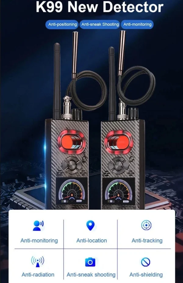 5 K99 Hidden Camera Detector Bug GPS Detector RF Signal Finder Safeguards NEW!!