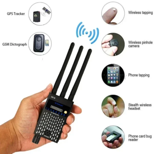 Pro RF Bug Detector Frequency Scanner Sweeper Camera GSM GPS Tracker Finder New
