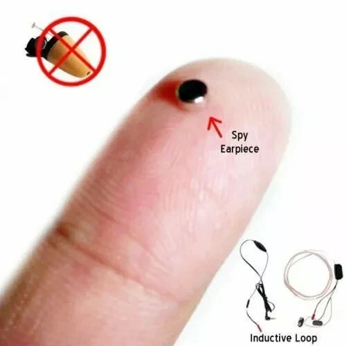 6 Universal Spy Earpiece Invisible Micro Wireless In-ear Headset Exam Test Kit