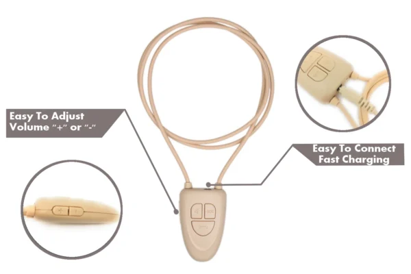 Micro Invisible Magnet Spy Earpiece Hidden Bluetooth Neckloop Covert Earphone Cheating settings in exams