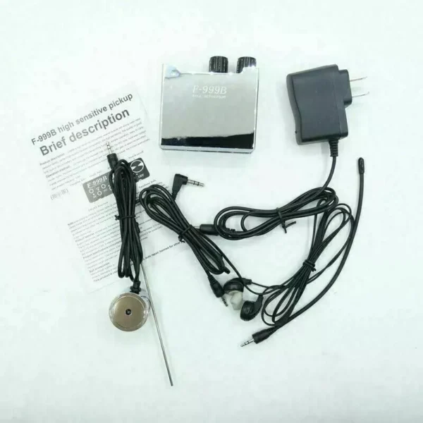 7 F999B Super Sensitive Listen Through Wall / Door / Window Microphone & Amplifier