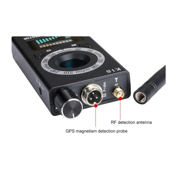 K18 RF detector Anti-spy Detector Camera GSM Audio Bug Finder GPS Scan