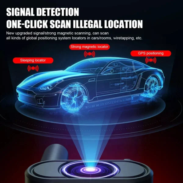7 Anti-Spy Camera Wireless RF Detector Infrared Bug Tracker Finder Scanner Device