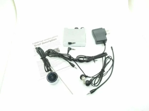 8 F999B Super Sensitive Listen Through Wall / Door / Window Microphone & Amplifier