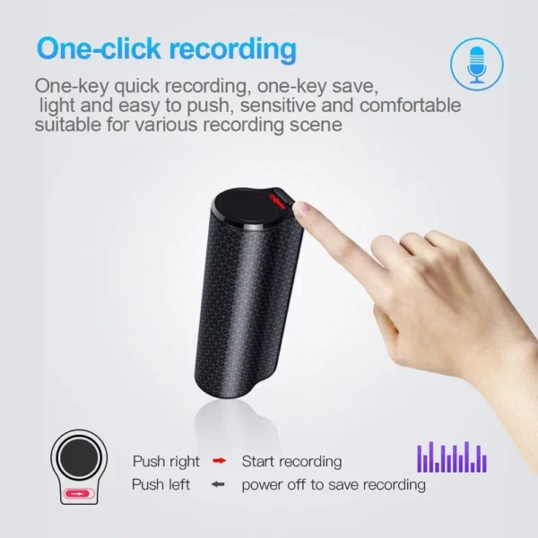 9 32GB Digital Voice Activated Recorder Mini Secret Spy Audio Recording Device