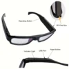 9 1080P HD Glasses Spy Camera Pinhole Video Recoder With 32GB Memory Card
