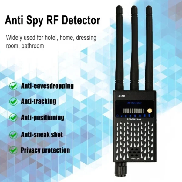 Pro RF Bug Detector Frequency Scanner Sweeper Camera GSM GPS Tracker Finder New
