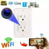 1 HD 1080P Wireless IP Hidden Wall AC GFCI Outlet Spy Camera Video Recorder-Support remote real-time viewing