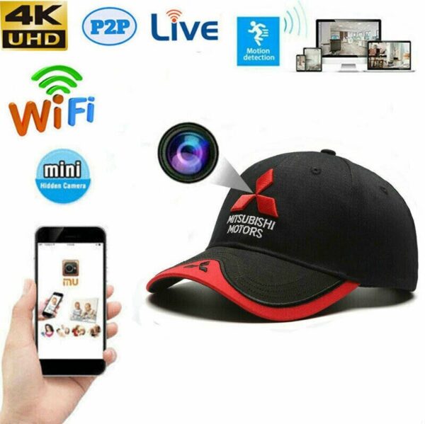 1080P HD Wireless P2P Hidden Security Pinhole Camera Baseball Cap Design Video Recorder