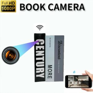 HD 1080P WiFi IP Hidden Book Type Security Nanny Camera Portable Video Recorder APP Viewing