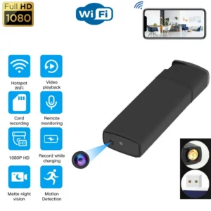 HD 1080P Hidden Spy Security Camera Cigarette Lighter Micro Video Recorder Night Vision 32GB