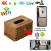 1080P HD Wifi IP Hidden Wicker Tissue Box Spy Camera  Portable Video Recorder--Support APP Real-time Viewing