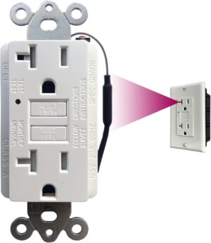 1080P HD WiFi IP Spy Security Camera Hidden in Wall AC GFCI Outlet -Support APP Remote Viewing