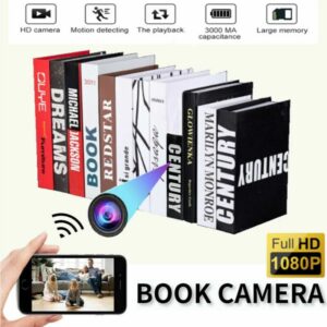 1080P HD WiFi IP Book Type Hidden Security Spy Camera Portable Video Recorder --Support APP Real-time Viewing