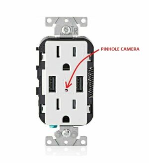 1080P HD Wireless WIFI IP Hidden AC Wall Outlet Pinhole Camera Security Monitor Video Recorder--Socket Fully Functional