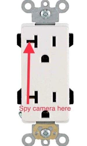 1080P HD Wireless WIFI IP Hidden AC Wall Outlet Pinhole Spy Camera Monitor Video Recorder Motion Activation