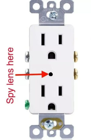 1080P HD WIFI IP Hidden Pinhole Spy Camera AC Wall Outlet Video Recorder Motion Activation