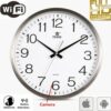HD 1080P Wireless IP Hidden Wall Clock Security Spy Camera Movable Video Recorder Motion Detection